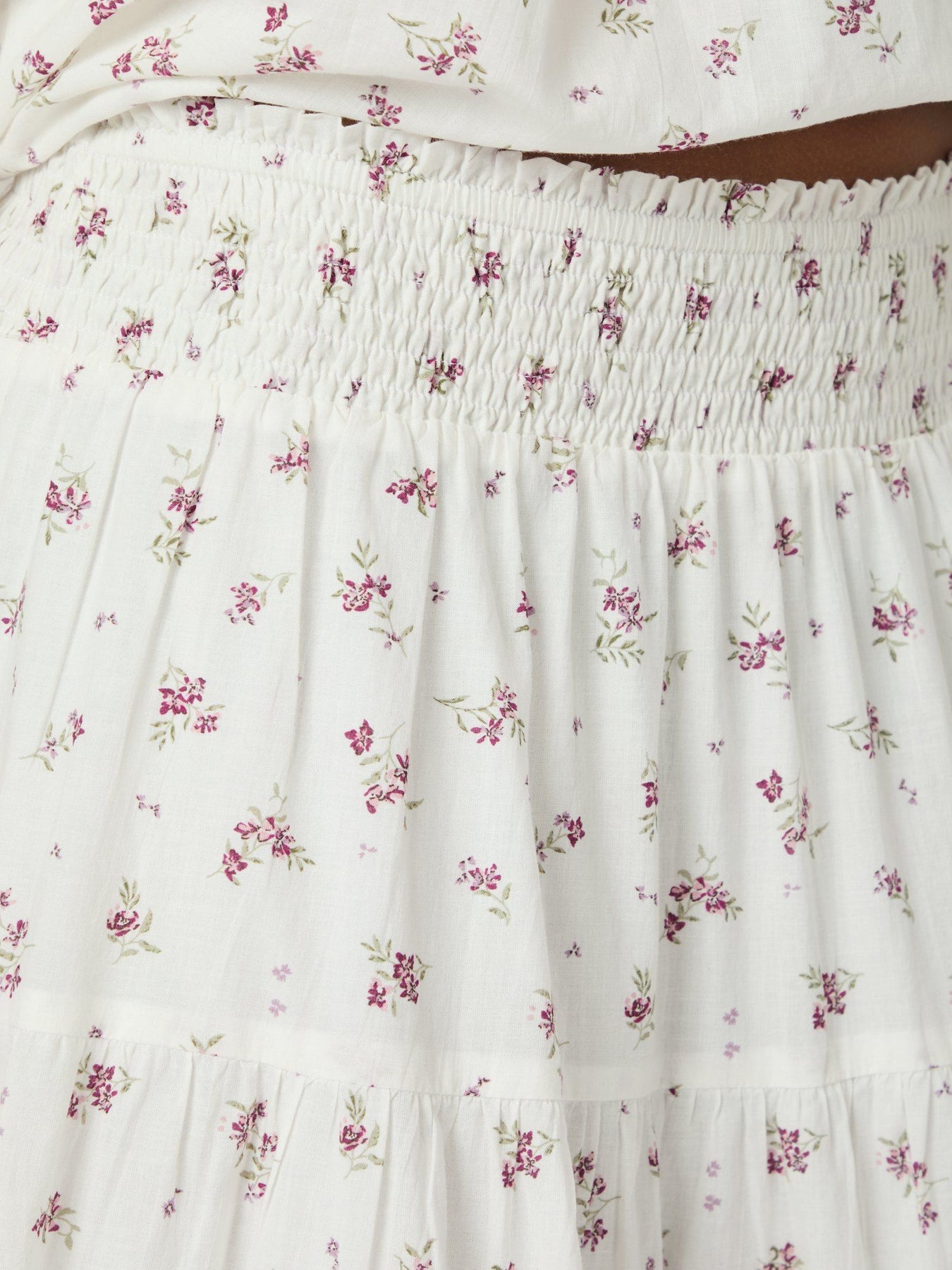 Asta Small Blossom Skirt - Creme
