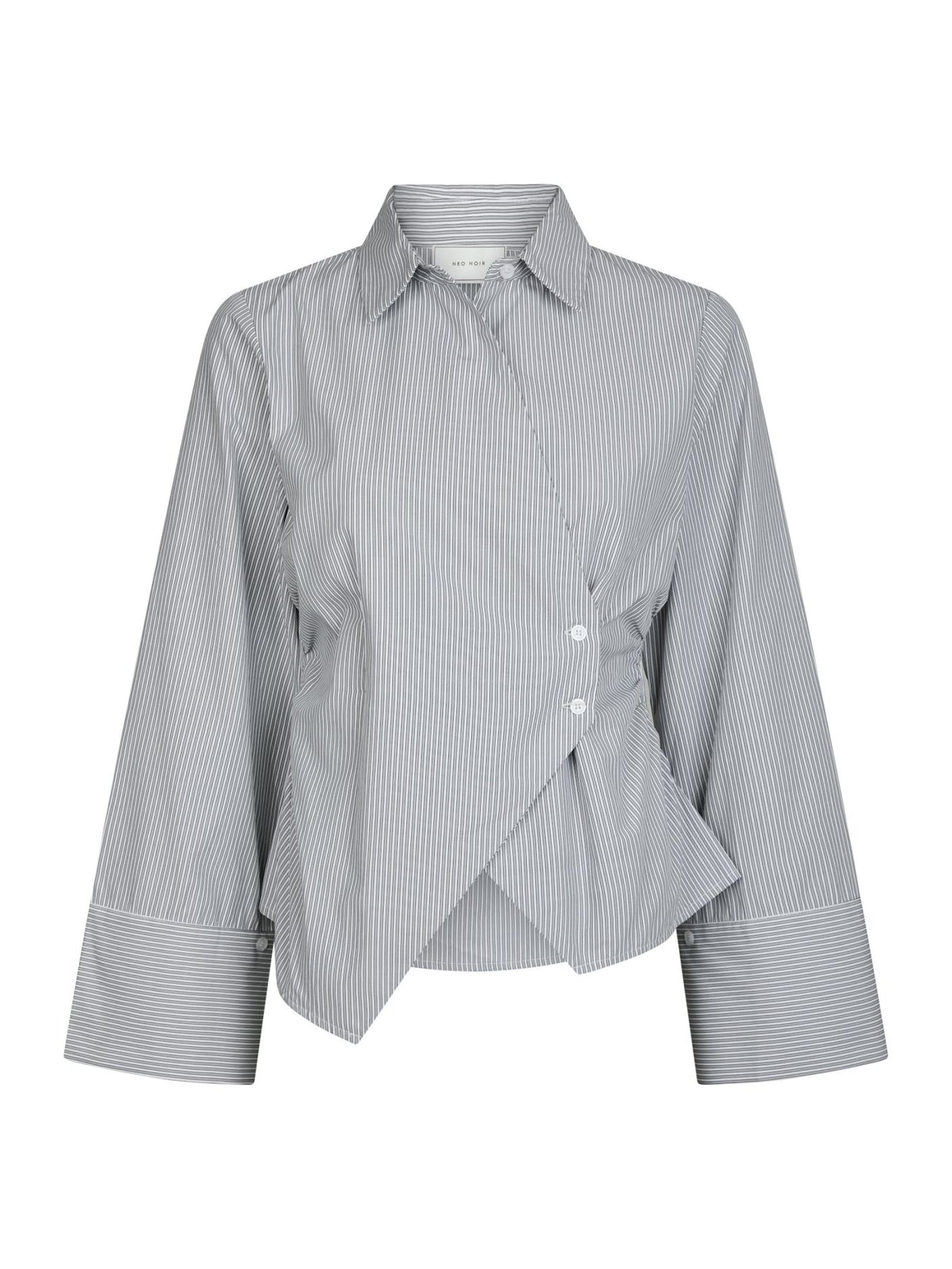 Fenli Striped Shirt - Grå
