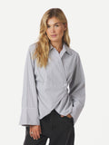 Fenli Striped Shirt - Grå