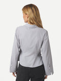 Fenli Striped Shirt - Grå