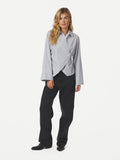 Fenli Striped Shirt - Grå