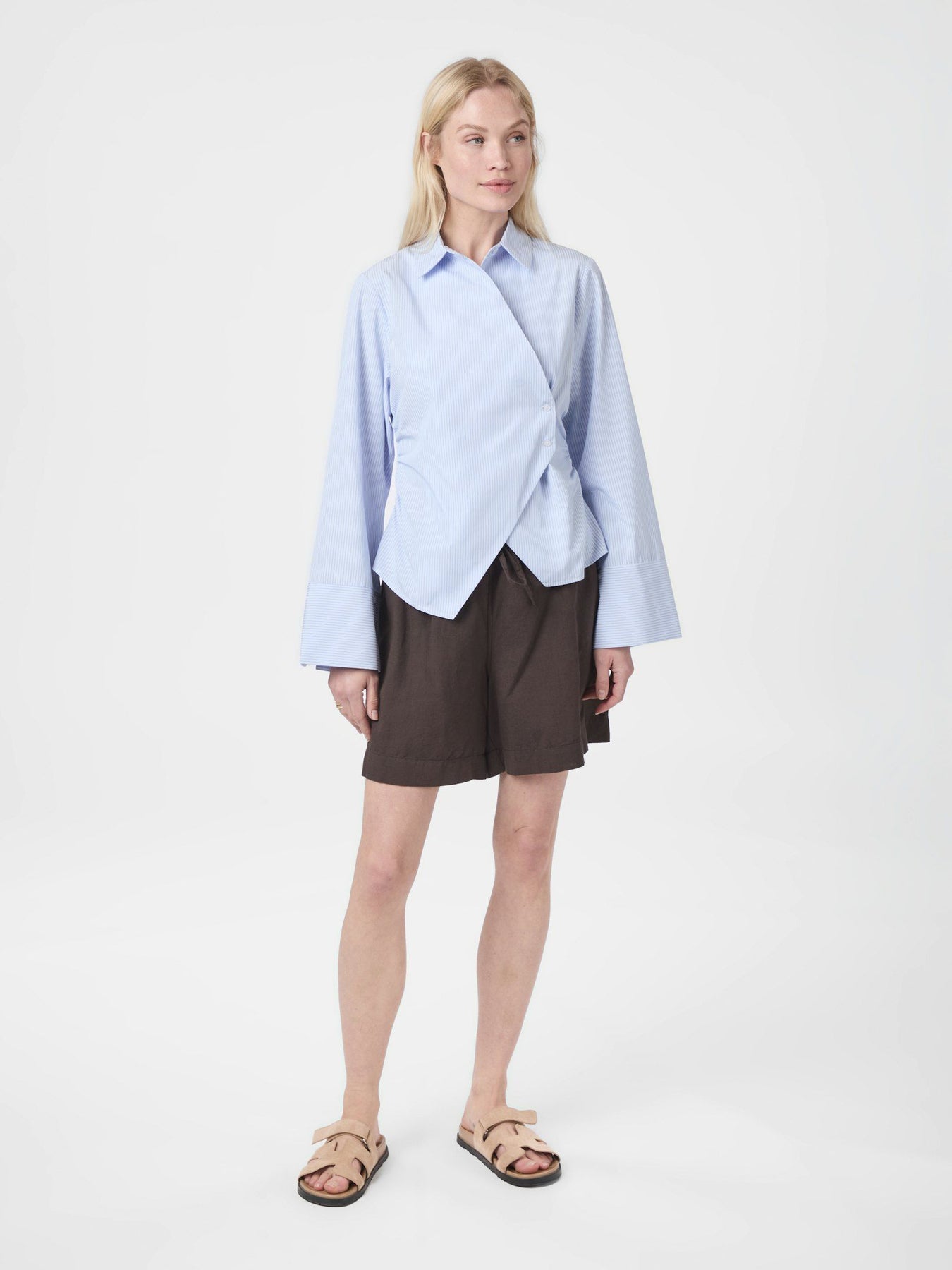 Fenli Striped Shirt - Light Blue Stripe