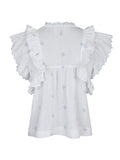 Jayla Embroidery Top - Vit