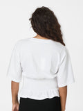 Dray Boxy Smock Tee - Vit