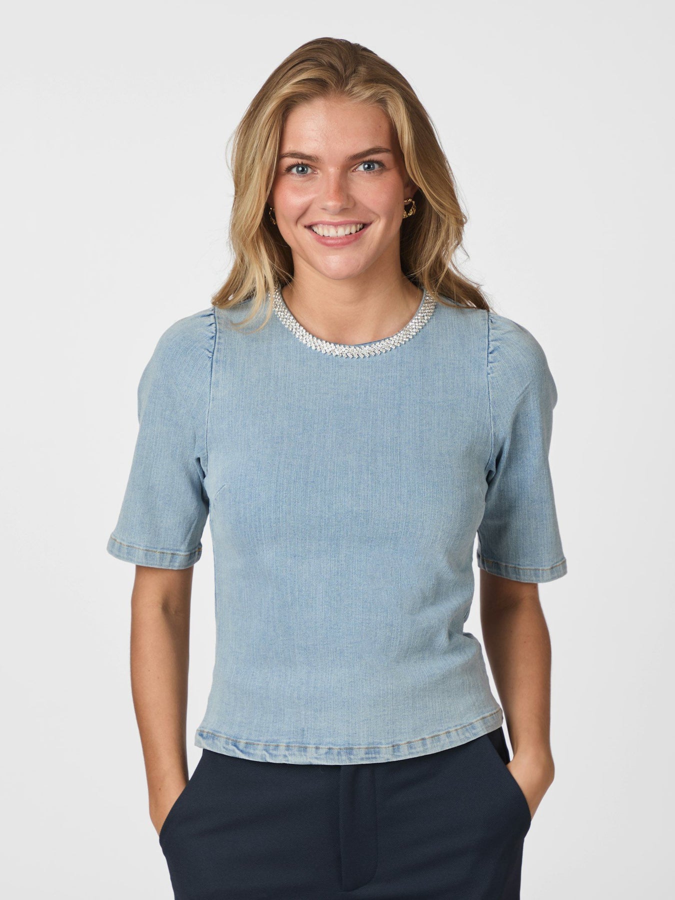 Rosia Denimtopp - Ljusblå