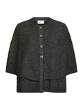 Josei Double Knit Cape - Grå