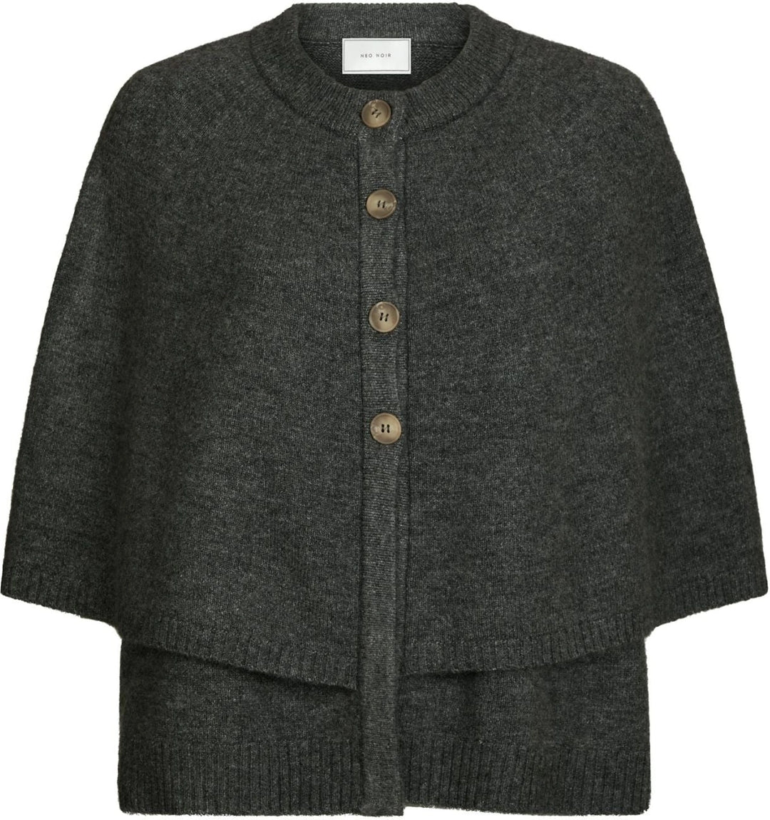 Josei Double Knit Cape - Grey