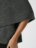 Josei Double Knit Cape - Grå