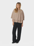 Josei Double Knit Cape - Beige Melange