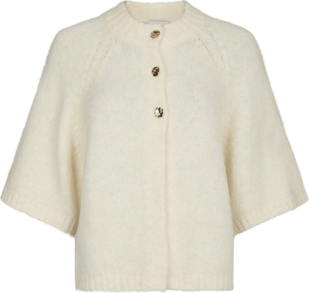 Benuta Fluffy Knit Cardigan - Off White