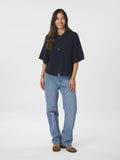 Benuta Fluffy Knit Cardigan - Navy