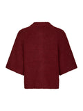 Neo Noir Benuta Fluffy Knit Cardigan - Mörkröd