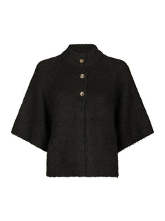 Benuta Fluffy Knit Cardigan - Dark Brown