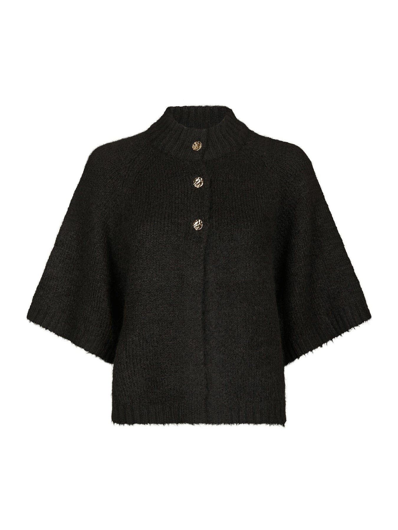 Neo Noir Benuta Fluffy Knit Cardigan - Brun