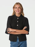 Neo Noir Benuta Fluffy Knit Cardigan - Brun