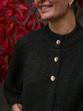 Neo Noir Benuta Fluffy Knit Cardigan - Brun