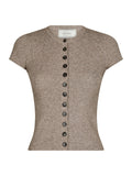 Todda Knit Tee - Sand Melange