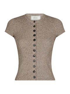 Todda Knit Tee - Sand Melange
