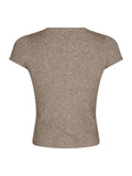 Todda Knit Tee - Sand Melange
