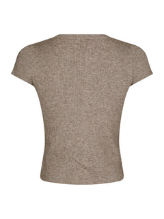 Todda Knit Tee - Sand Melange
