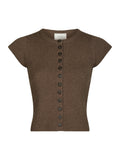 Todda Knit Tee - Brun Melerad