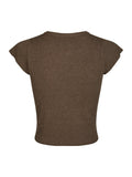 Todda Knit Tee - Brun Melerad