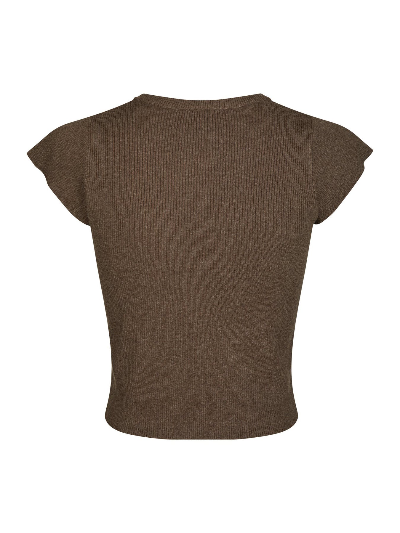 Todda Knit Tee - Brun Melerad