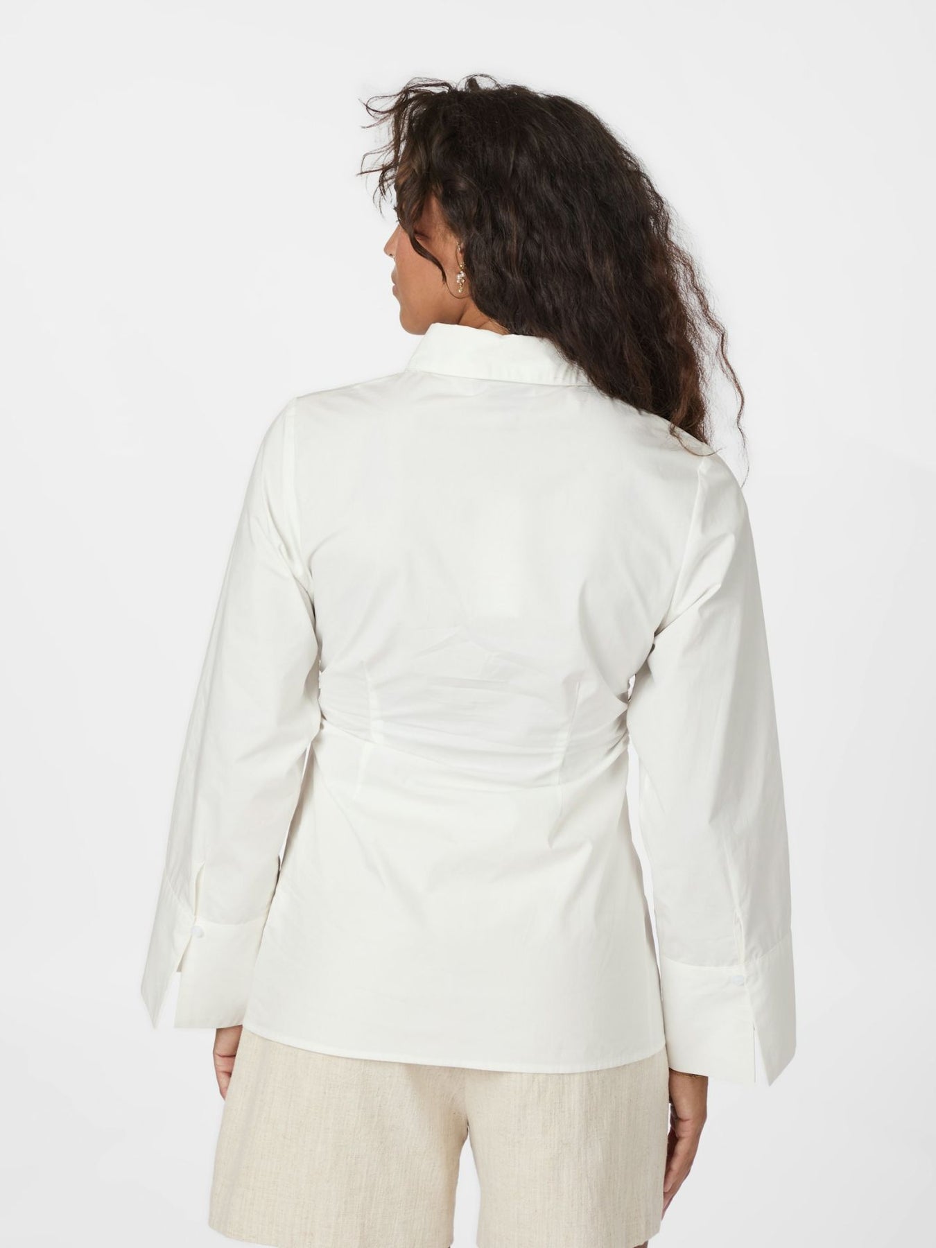 Caroli Poplin Shirt - Vit