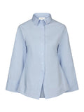 Caroli Poplin Shirt - Ljusblå