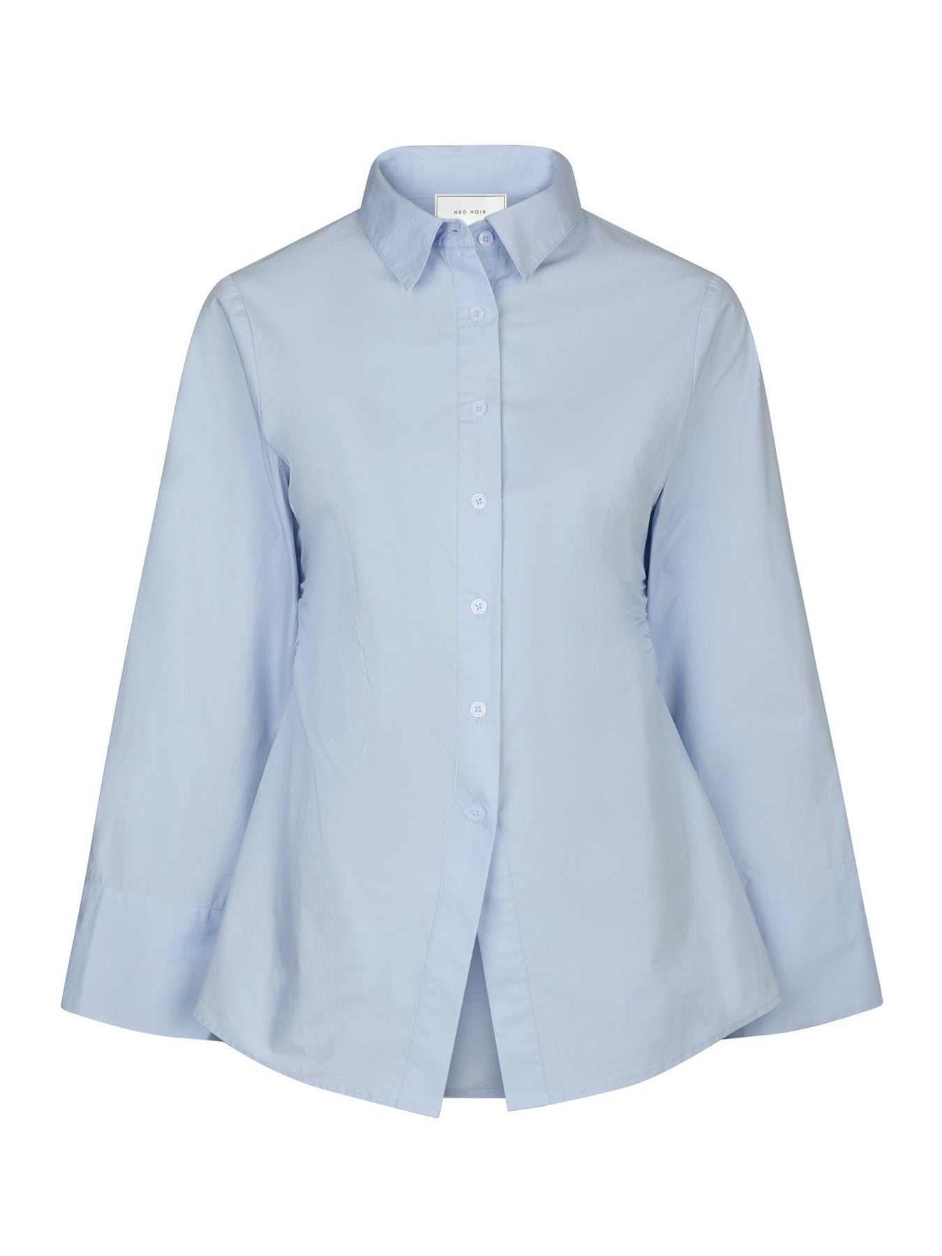 Caroli Poplin Shirt - Ljusblå