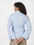 Caroli Poplin Shirt - Ljusblå