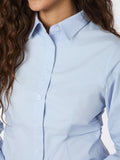 Caroli Poplin Shirt - Ljusblå