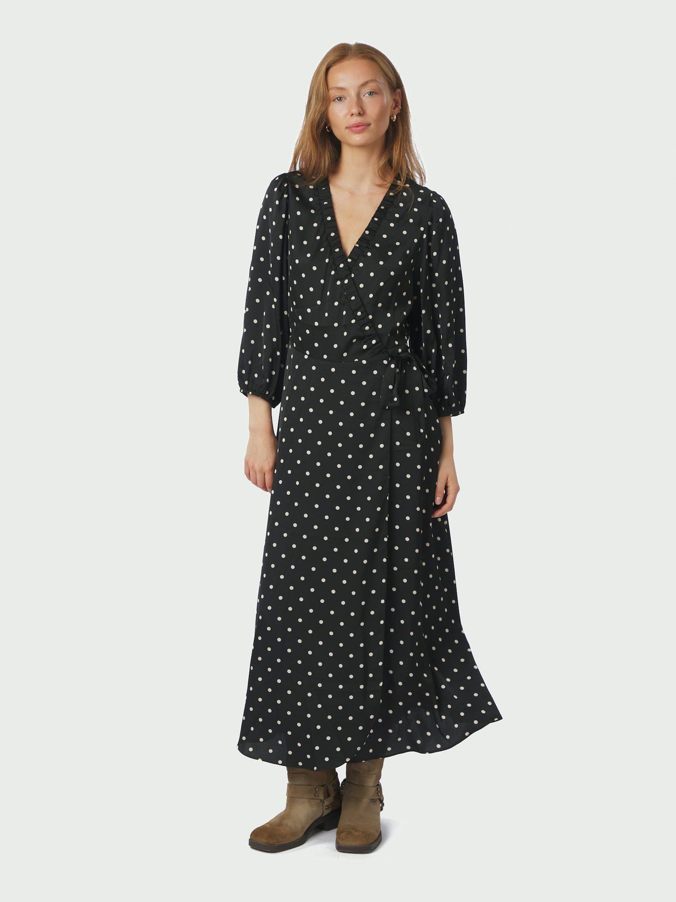 Malinga Dot Dress - Svart