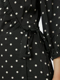 Malinga Dot Dress - Svart