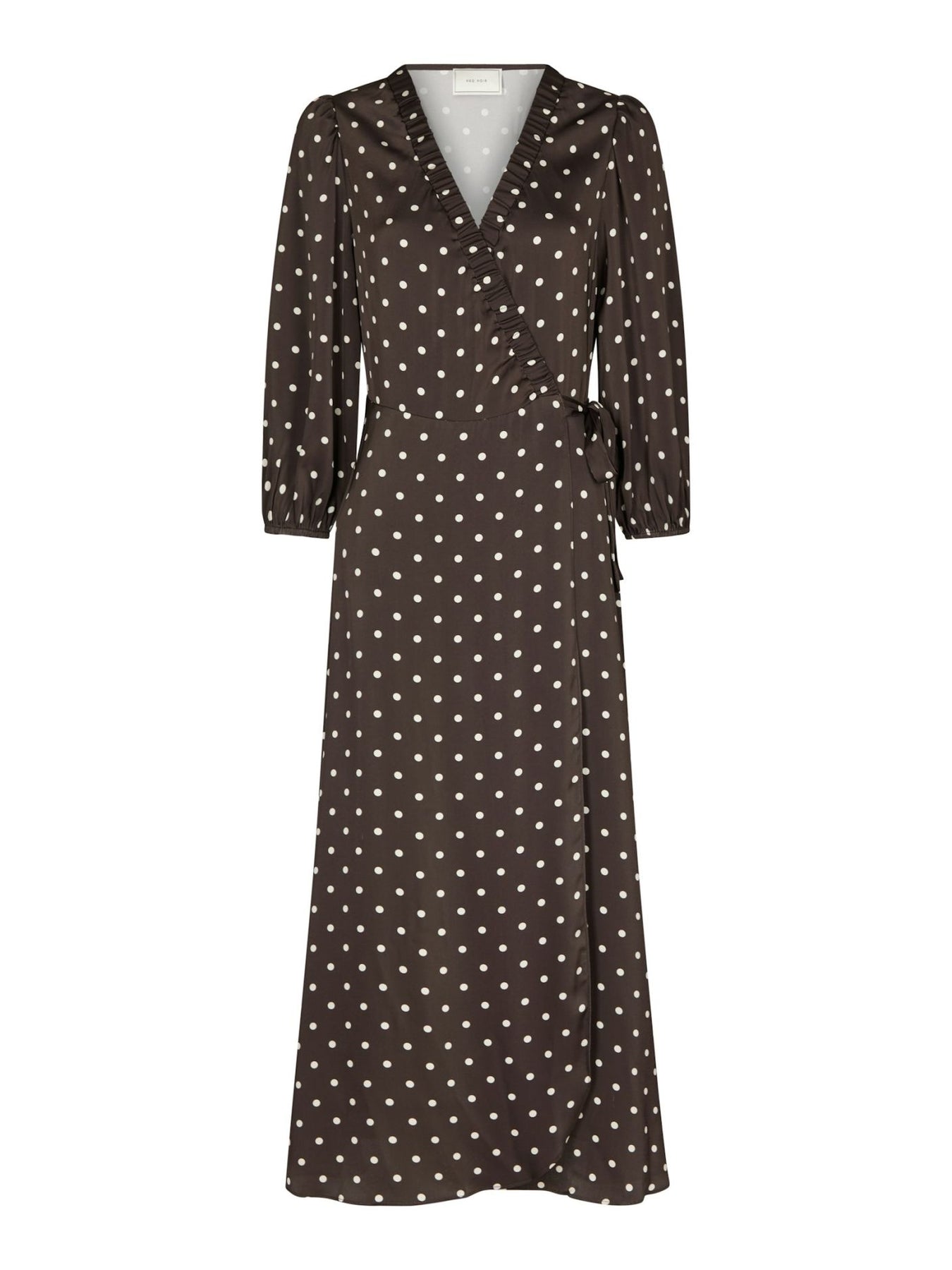 Malinga Dot Dress - Dark Brown