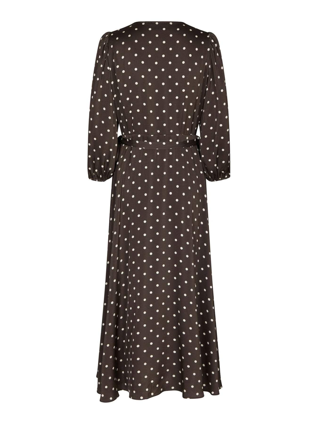 Malinga Dot Dress - Dark Brown