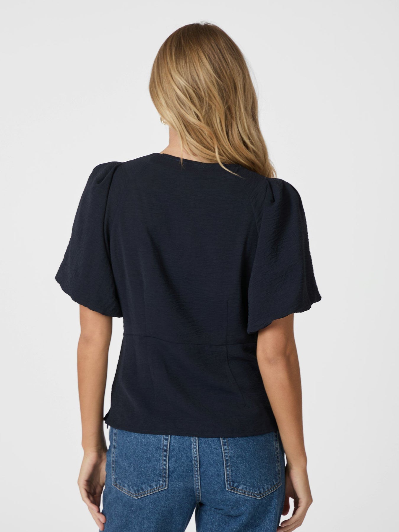 Irina Structure Blus - Navy