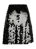 Miva Big Sequins Skirt - Svart
