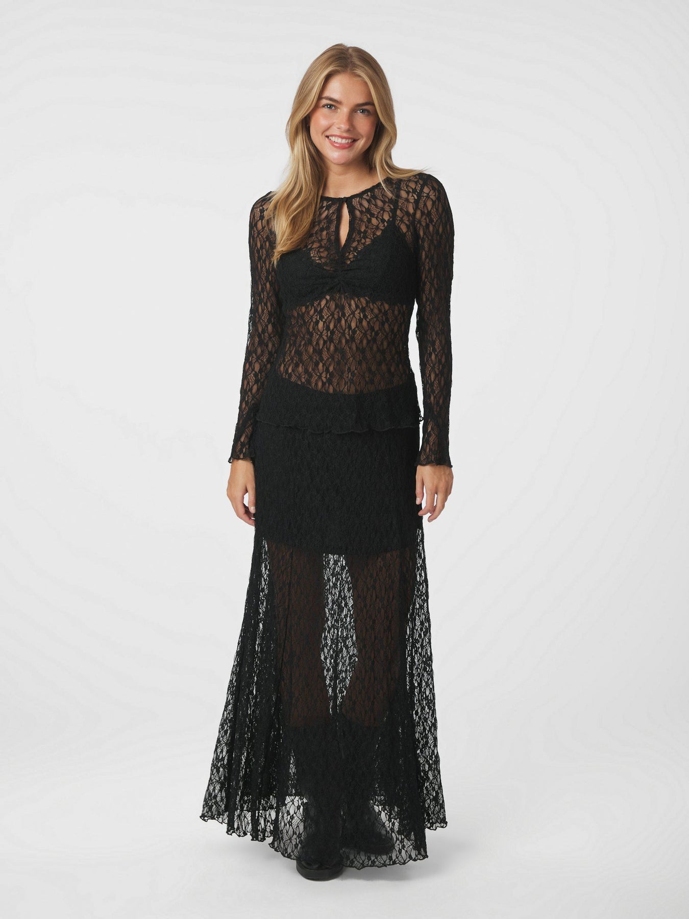 Mariya Lace Skirt - Svart