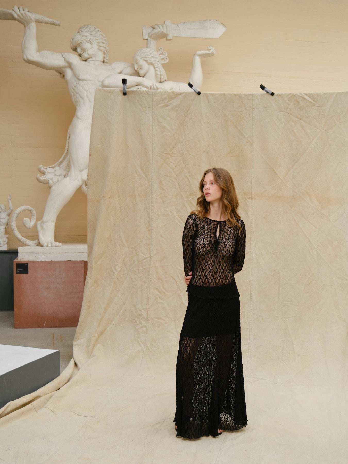 Mariya Lace Skirt - Svart