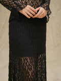 Mariya Lace Skirt - Svart