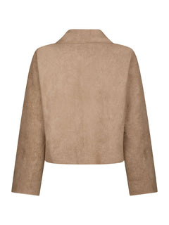 Nilo Faux Suede Jacket - Sand