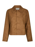 Nilo Faux Suede Jacket - Cognac