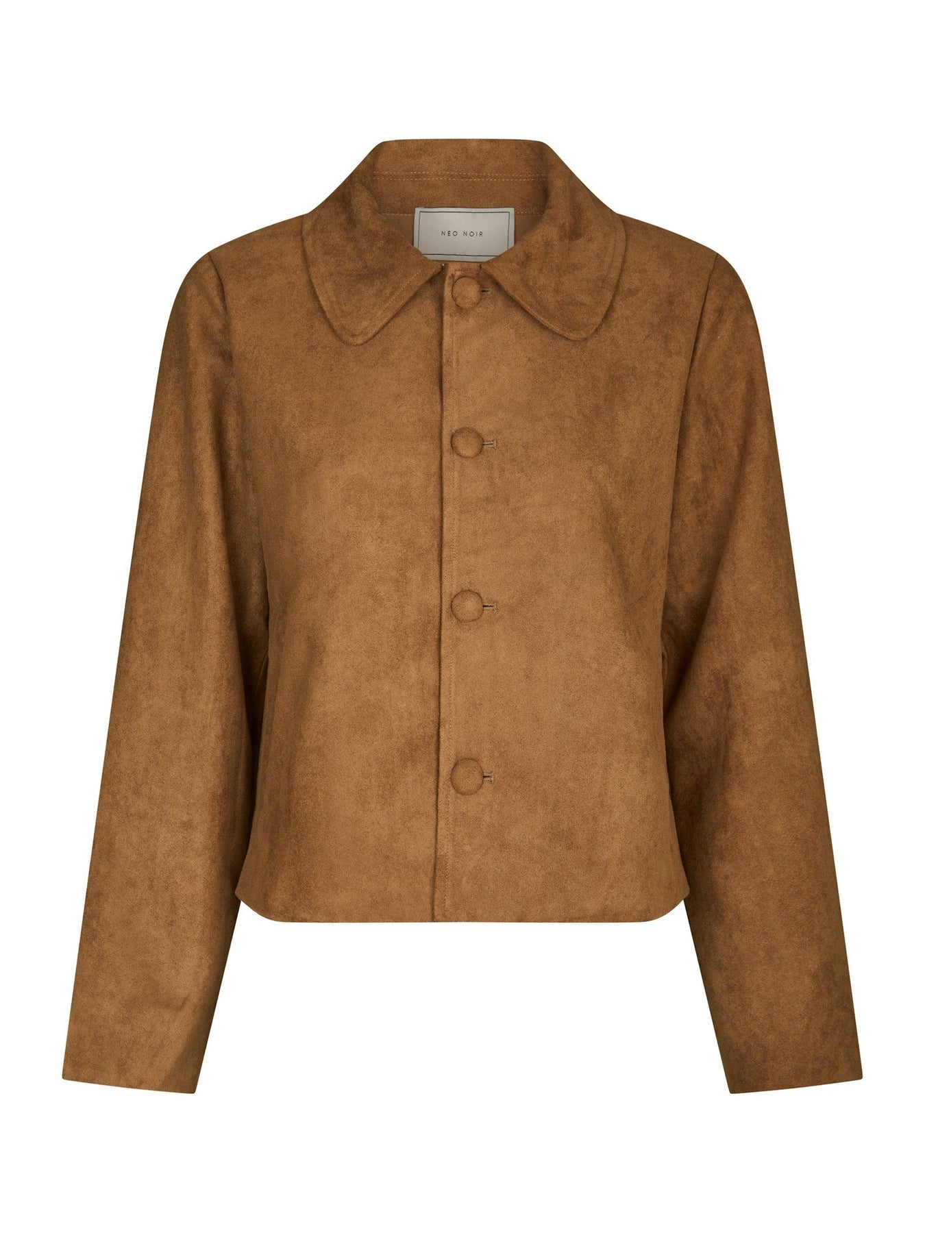 Nilo Faux Suede Jacket - Cognac