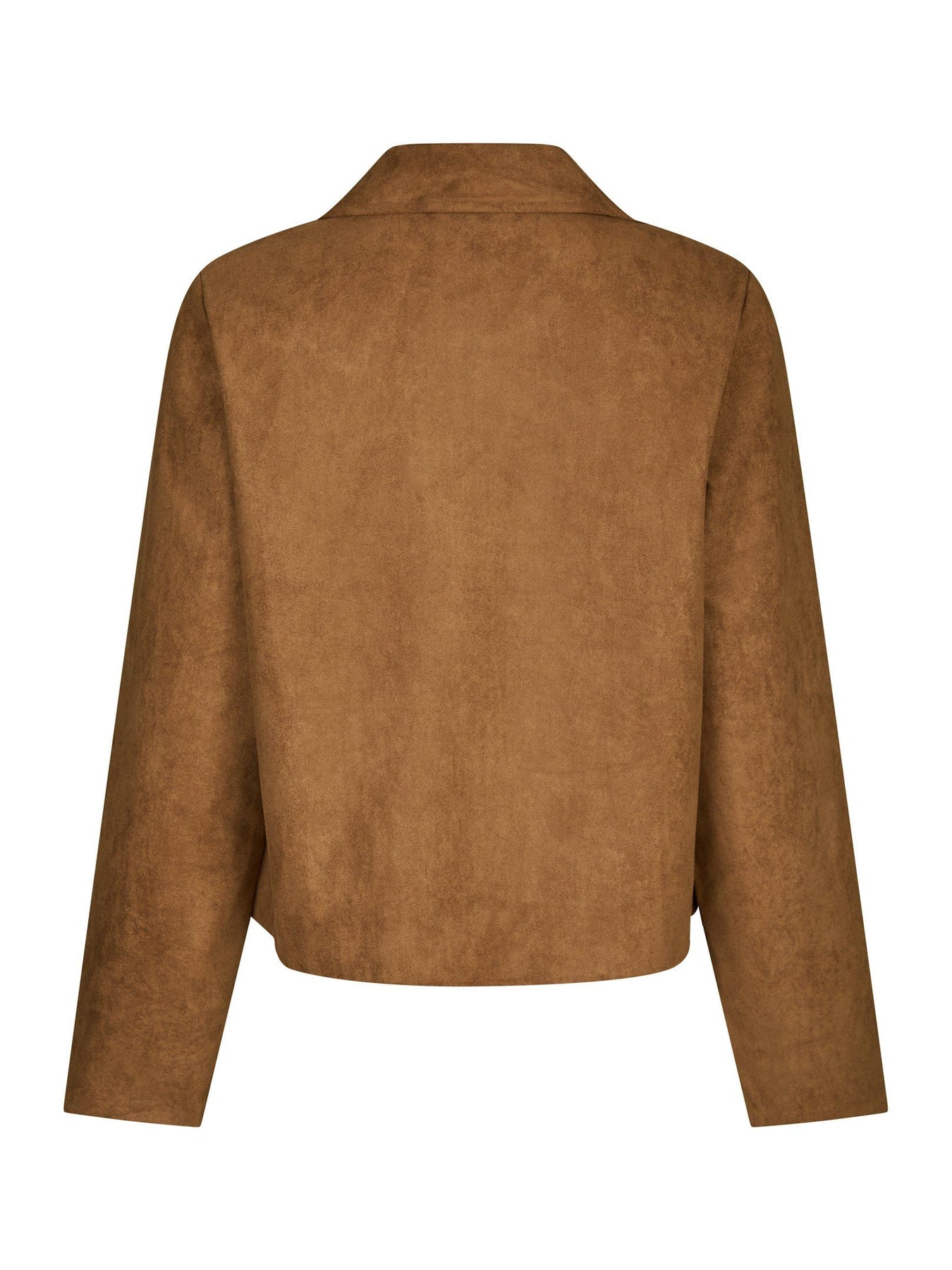 Nilo Faux Suede Jacket - Cognac