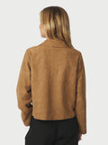 Nilo Faux Suede Jacket - Cognac