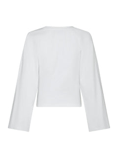 Paska Boxy Long Tee - White