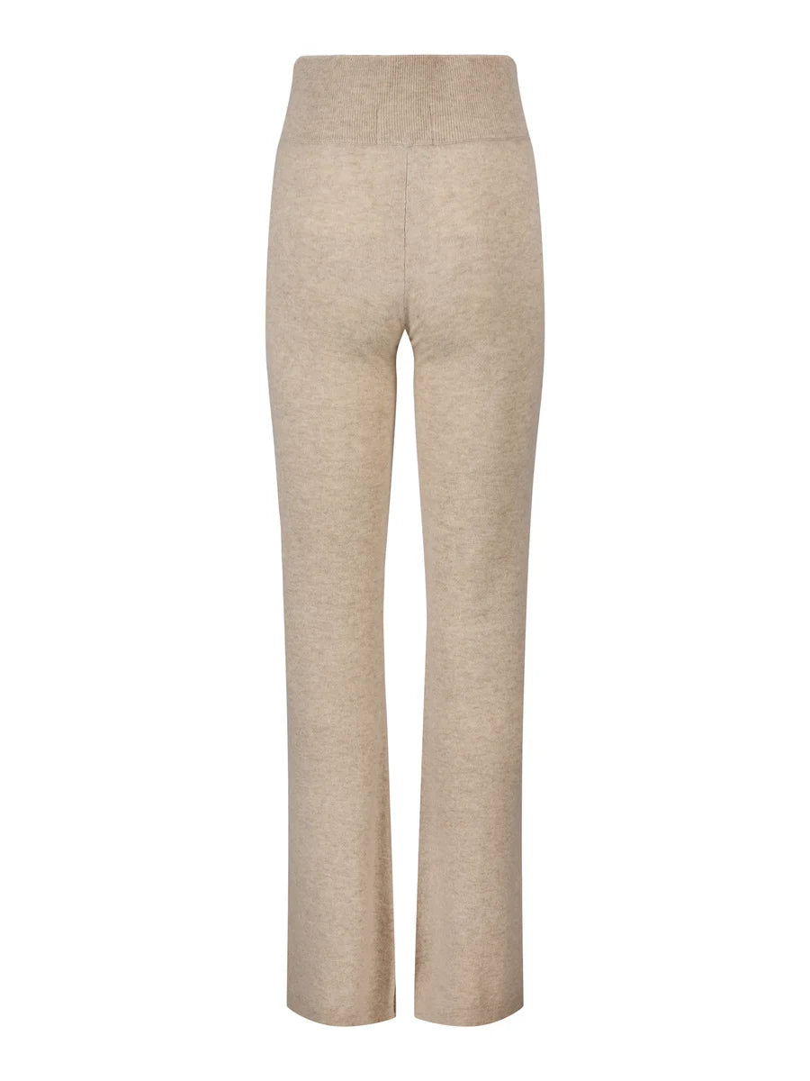 Vera Cashmere Pants - Beige Melange