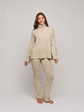 Vera Cashmere Pants - Beige Melange