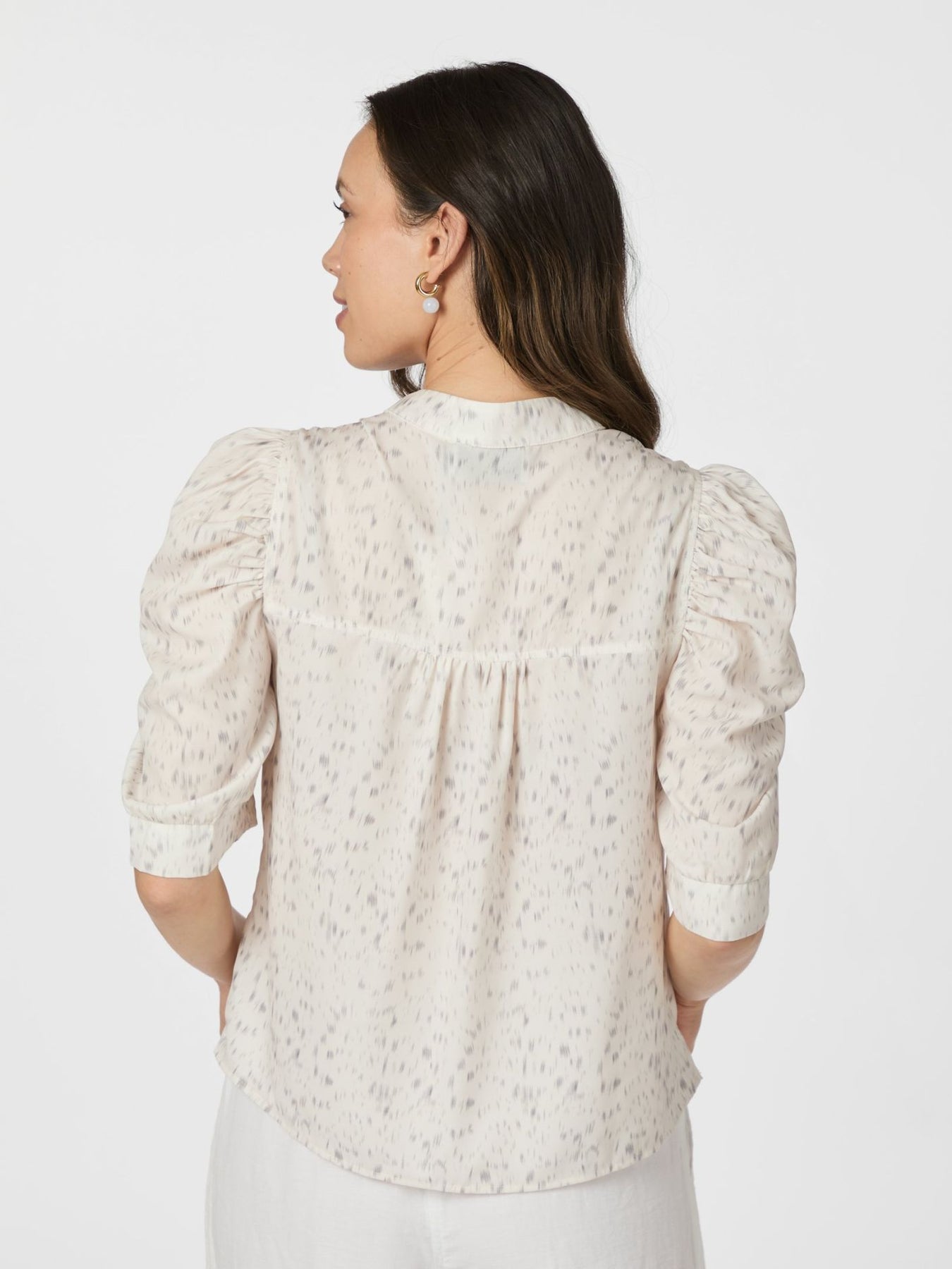 Roella Dull Ditsy Blus - Off White